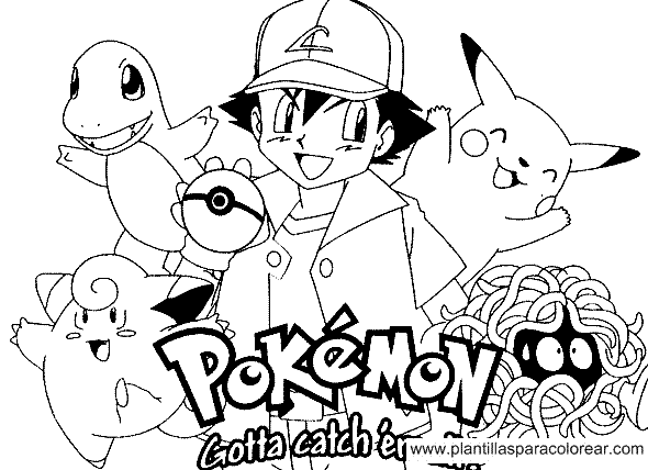 Desenhos de Pokémon para colorir, jogos de pintar e imprimir