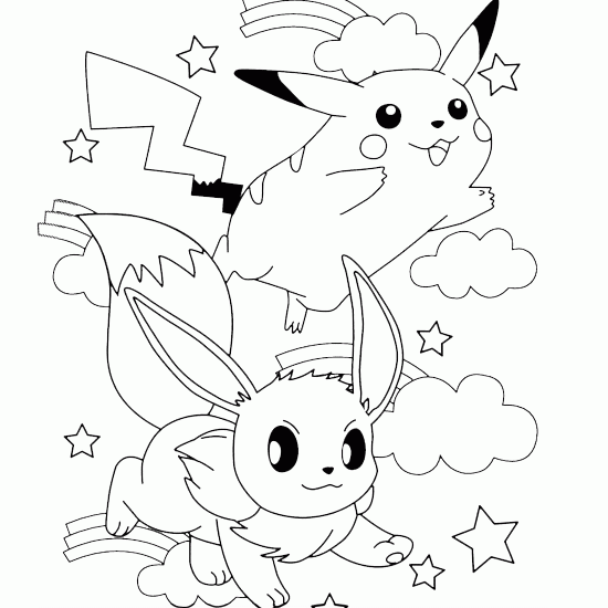 Desenhos para colorir Pokémon - Eevee