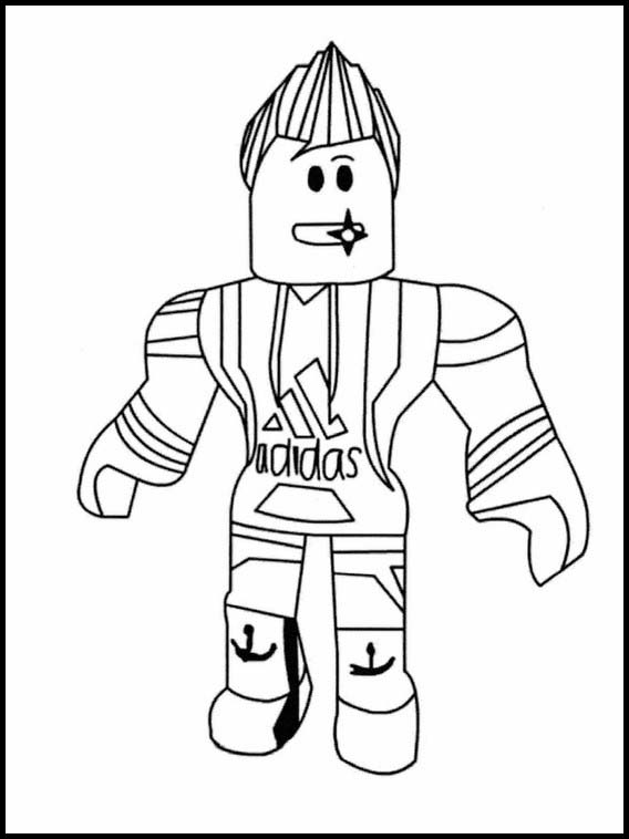 Desenhos para colorir de amigos em roblox 