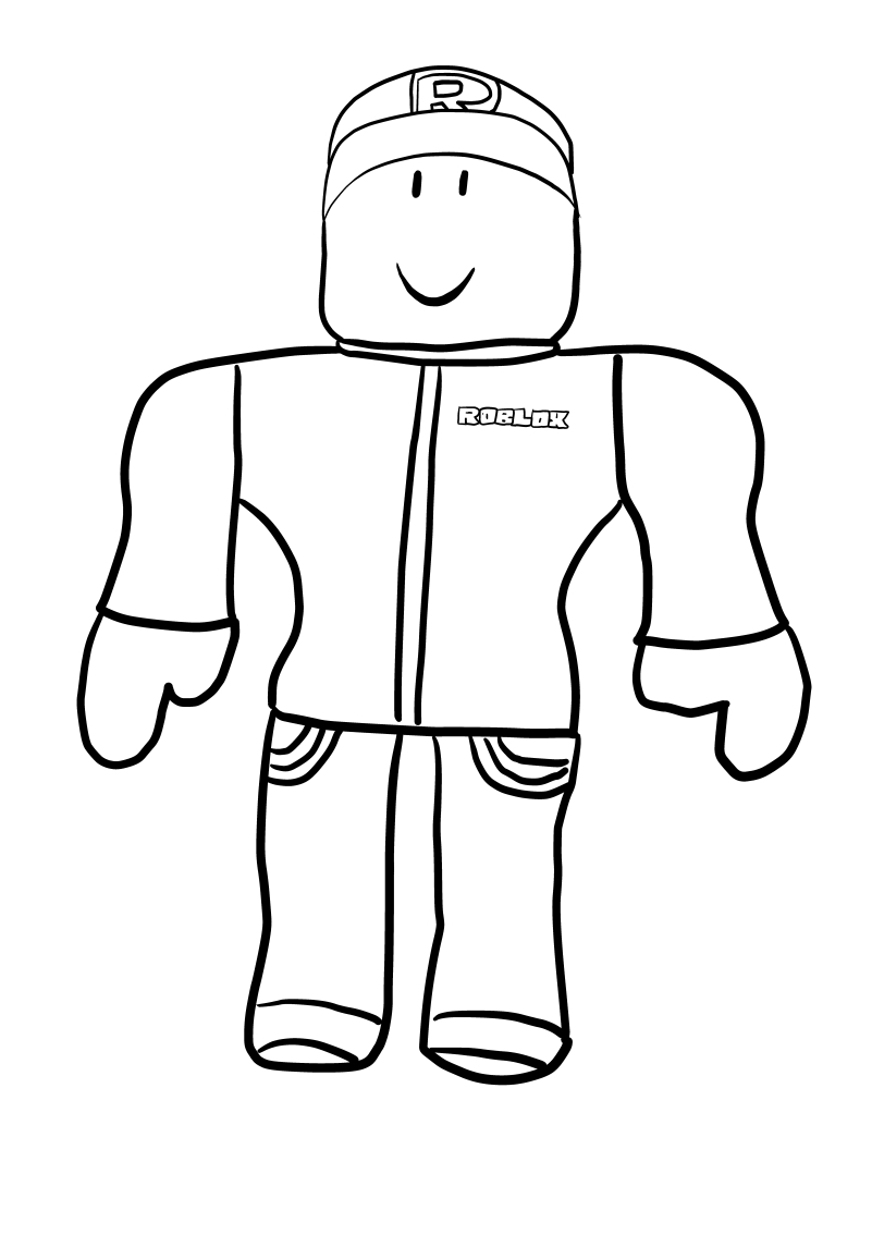 Desenhos para colorir de personagens Roblox - Desenhos para