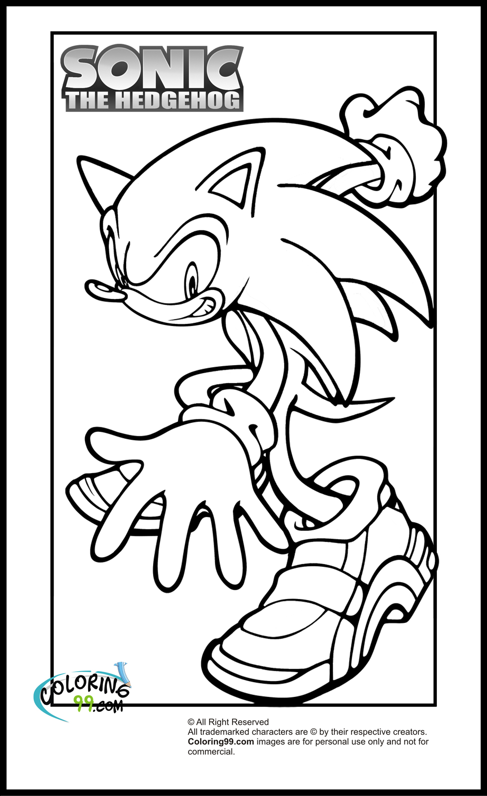 Apreciar Sonic131 páginas para colorir gratuitas, imprimíveis - GBcoloring