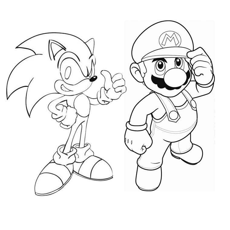 Desenholandia Colorindo Sonic e outros Personagens do Jogo Sonic