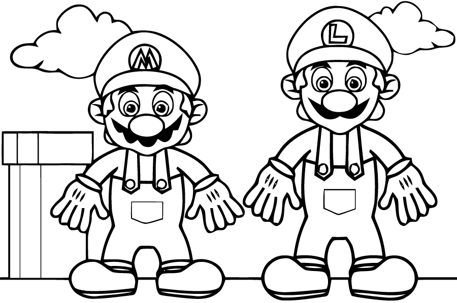 Página para colorir: Super Mario Bros. (Jogos de vídeo) #153578 - Páginas para Colorir Imprimíveis Gratuitamente