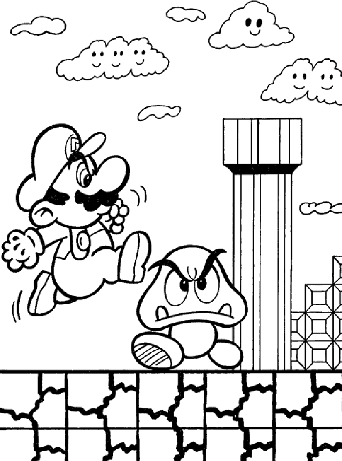 Página para colorir: Super Mario Bros. (Jogos de vídeo) #153581 - Páginas para Colorir Imprimíveis Gratuitamente