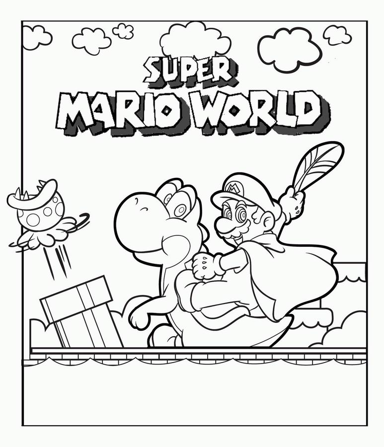 Página para colorir: Super Mario Bros. (Jogos de vídeo) #153608 - Páginas para Colorir Imprimíveis Gratuitamente