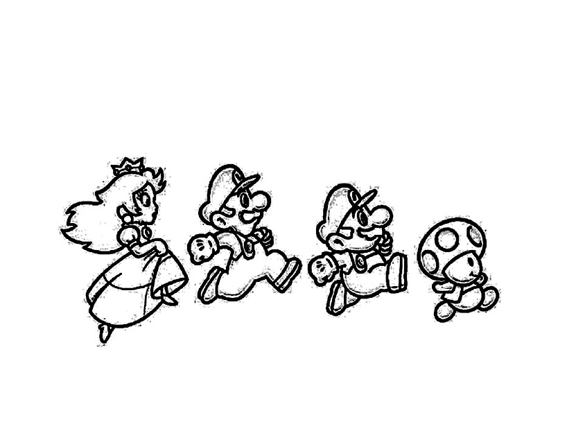 Página para colorir: Super Mario Bros. (Jogos de vídeo) #153630 - Páginas para Colorir Imprimíveis Gratuitamente