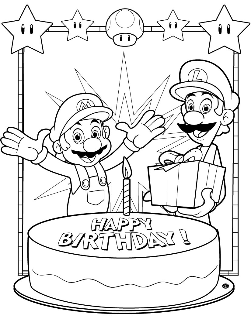 Página para colorir: Super Mario Bros. (Jogos de vídeo) #153660 - Páginas para Colorir Imprimíveis Gratuitamente