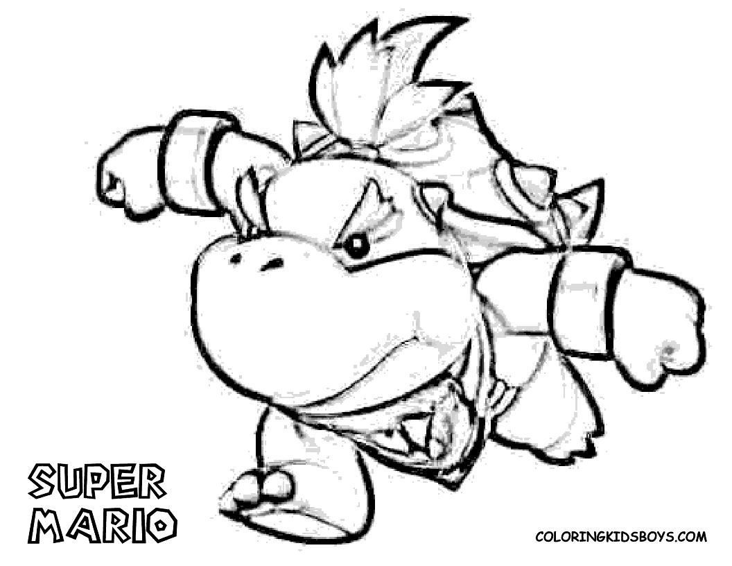 Desenhos para colorir Bowser Super Mario - Desenhos para colorir gratuitos  para impressão