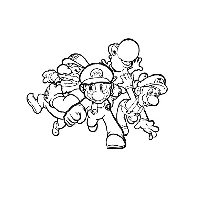Página para colorir: Super Mario Bros. (Jogos de vídeo) #153688 - Páginas para Colorir Imprimíveis Gratuitamente
