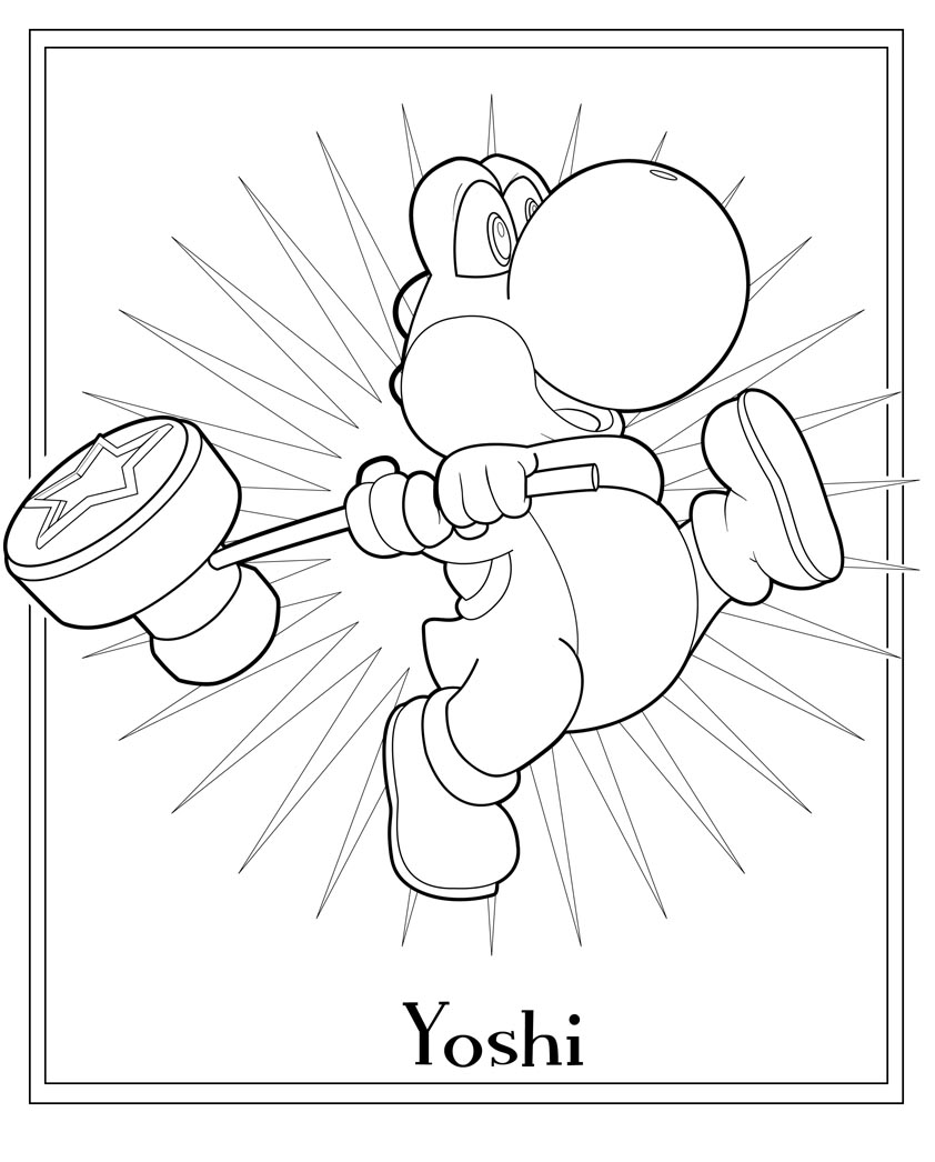 Página para colorir: yoshi (Jogos de vídeo) #113508 - Páginas para Colorir Imprimíveis Gratuitamente