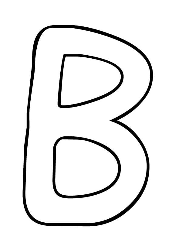 Desenho gratuito Letra B #194555 da colecao Letras e Alfabeto para imprimir