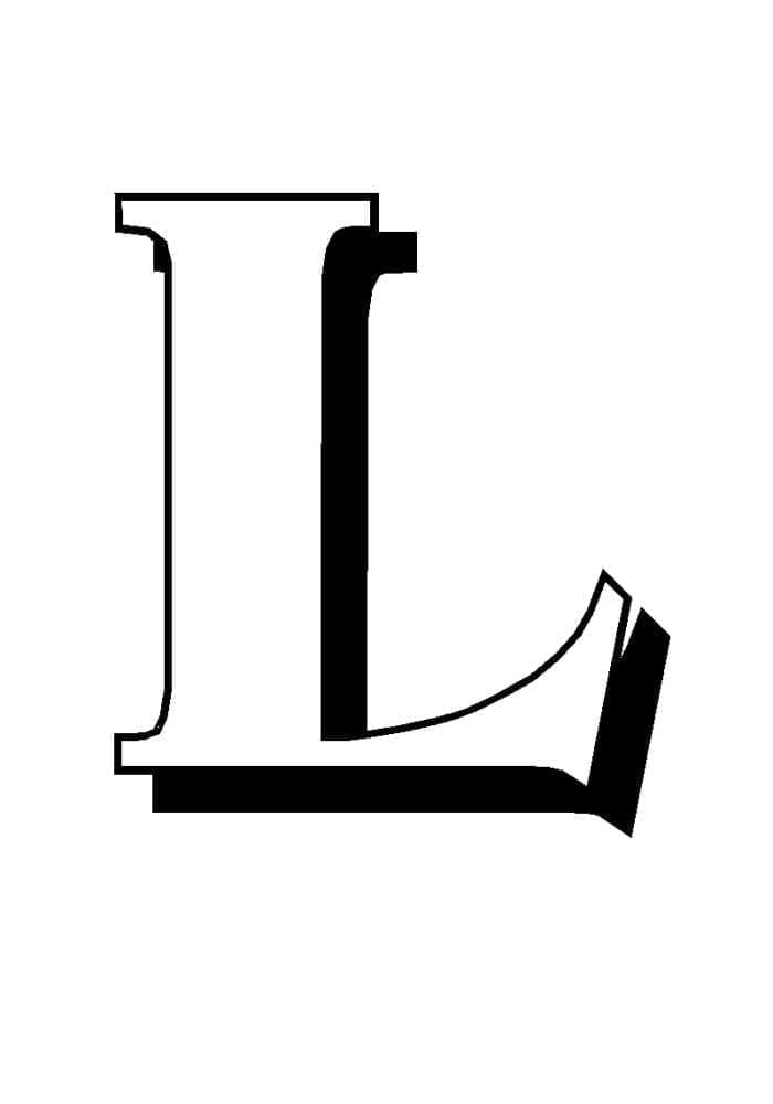 Desenho gratuito Letra L #194688 da colecao Letras e Alfabeto para imprimir Desenho gratuito Letra L #194688 da colecao Letras e Alfabeto para imprimir