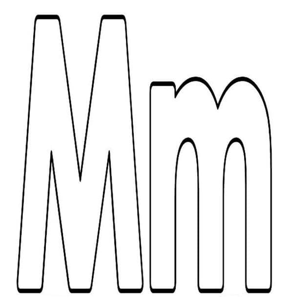 Desenho gratuito Letra M #194701 da colecao Letras e Alfabeto para imprimir Desenho gratuito Letra M #194701 da colecao Letras e Alfabeto para imprimir
