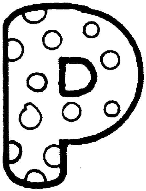 Desenho gratuito Letra P #194743 da colecao Letras e Alfabeto para imprimir