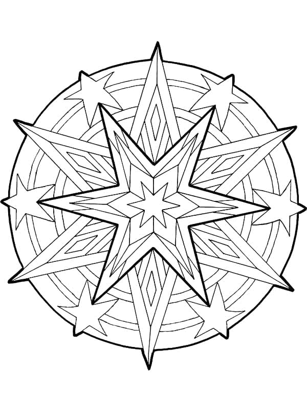 Desenho gratuito Anti-Stress #126799 da colecao Mandalas para imprimir