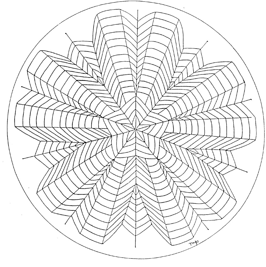 Desenho gratuito Anti-Stress #22901 da colecao Mandalas para imprimir