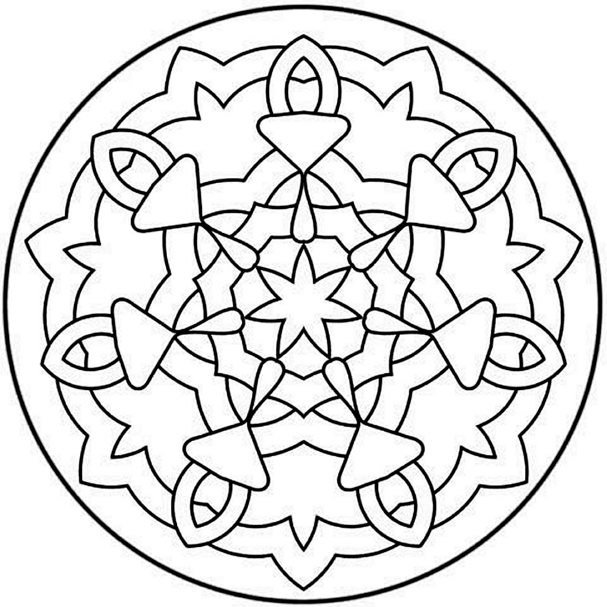 Desenho gratuito Anti-Stress #22908 da colecao Mandalas para imprimir