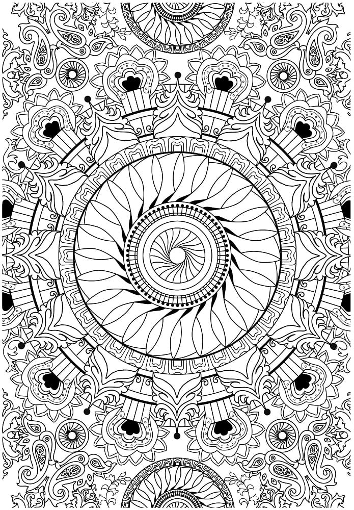 Desenho gratuito Arteterapia #208475 da colecao Mandalas para imprimir