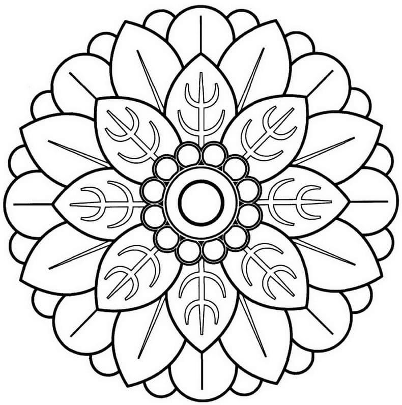 Página para colorir: Mandalas Abstratas (Mandalas) #173994 - Páginas para Colorir Imprimíveis Gratuitamente