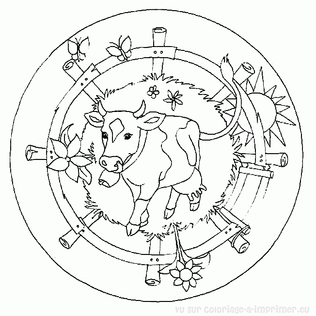 Página para colorir: mandalas de animais (mandalas) #22712 - Páginas para Colorir Imprimíveis Gratuitamente