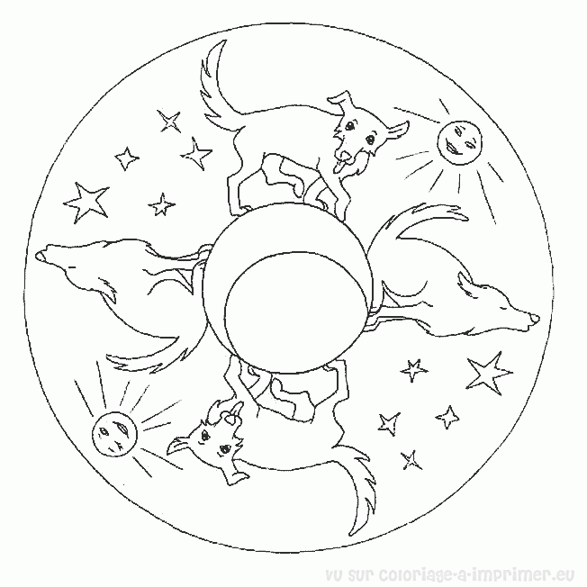 Página para colorir: mandalas de animais (mandalas) #22766 - Páginas para Colorir Imprimíveis Gratuitamente