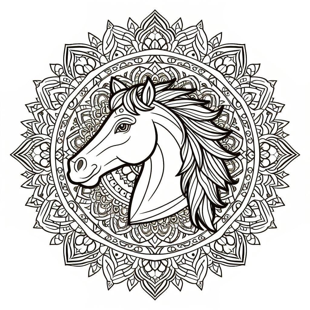 Linda página de Mandalas de Cavalos #213422 para colorir, da coleção Mandalas, baixe grátis Linda página de Mandalas de Cavalos #213422 para colorir, da coleção Mandalas, baixe grátis