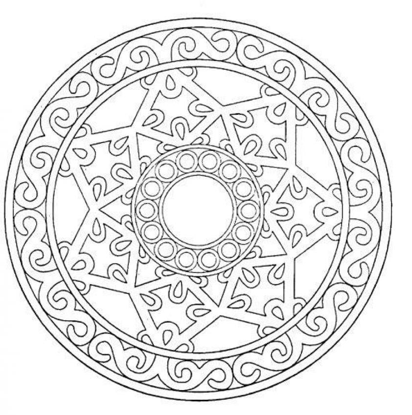 Página para colorir: Mandalas de floco de neve (mandalas) #117607 - Páginas para Colorir Imprimíveis Gratuitamente