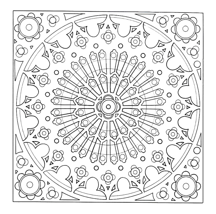 Página para colorir: Mandalas de floco de neve (mandalas) #117773 - Páginas para Colorir Imprimíveis Gratuitamente