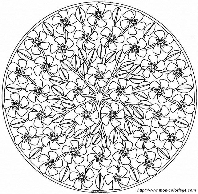Página para colorir: Mandalas de flores (mandalas) #117038 - Páginas para Colorir Imprimíveis Gratuitamente
