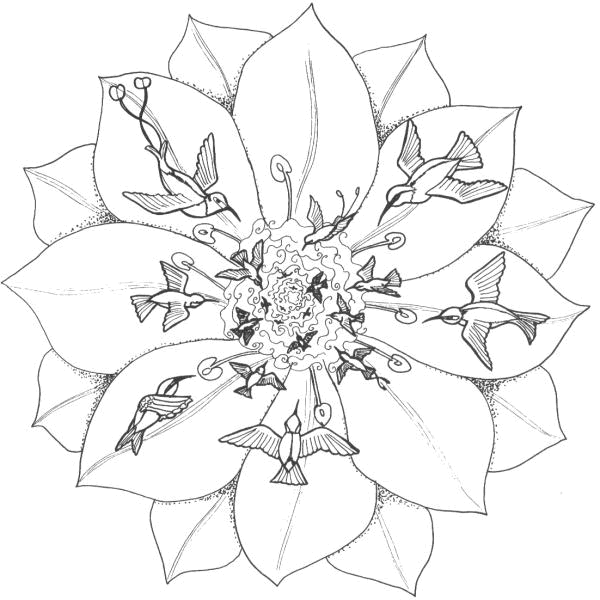 Página para colorir: Mandalas de flores (mandalas) #117044 - Páginas para Colorir Imprimíveis Gratuitamente