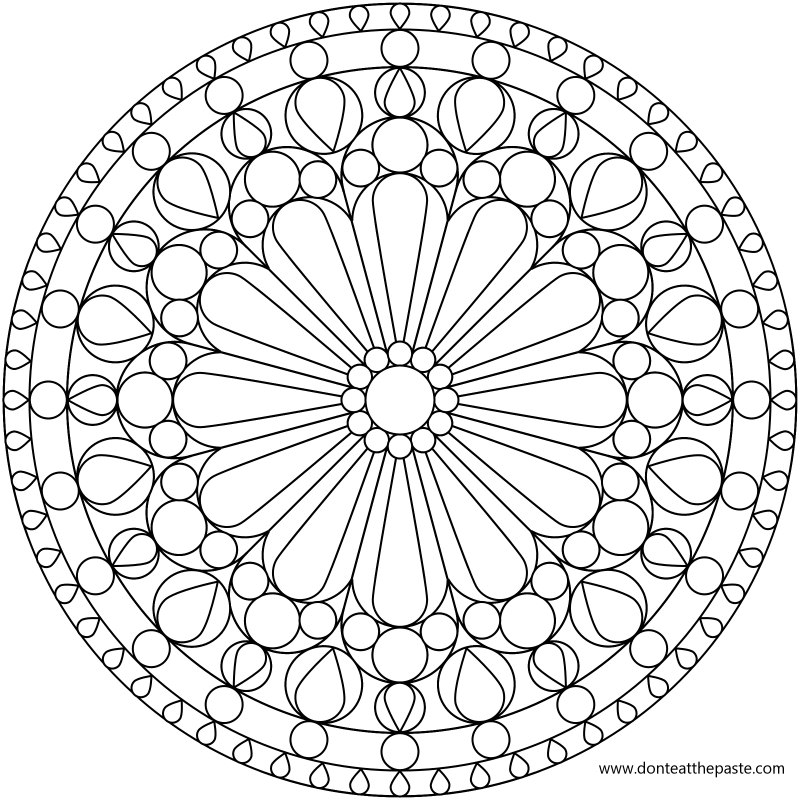 Página para colorir: Mandalas de flores (mandalas) #117058 - Páginas para Colorir Imprimíveis Gratuitamente