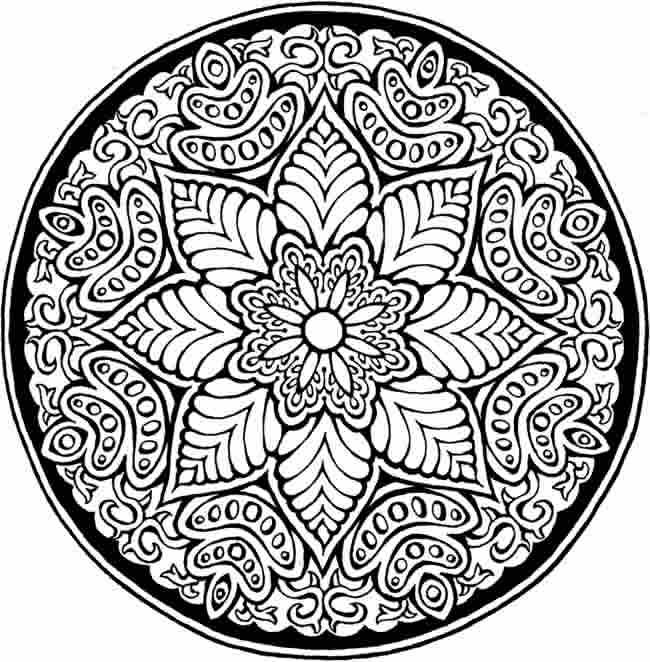Página para colorir: Mandalas de flores (mandalas) #117062 - Páginas para Colorir Imprimíveis Gratuitamente