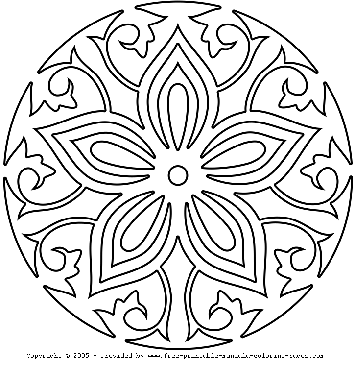 Página para colorir: Mandalas de flores (mandalas) #117067 - Páginas para Colorir Imprimíveis Gratuitamente
