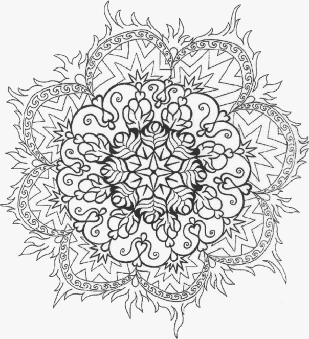 Página para colorir: Mandalas de flores (mandalas) #117089 - Páginas para Colorir Imprimíveis Gratuitamente