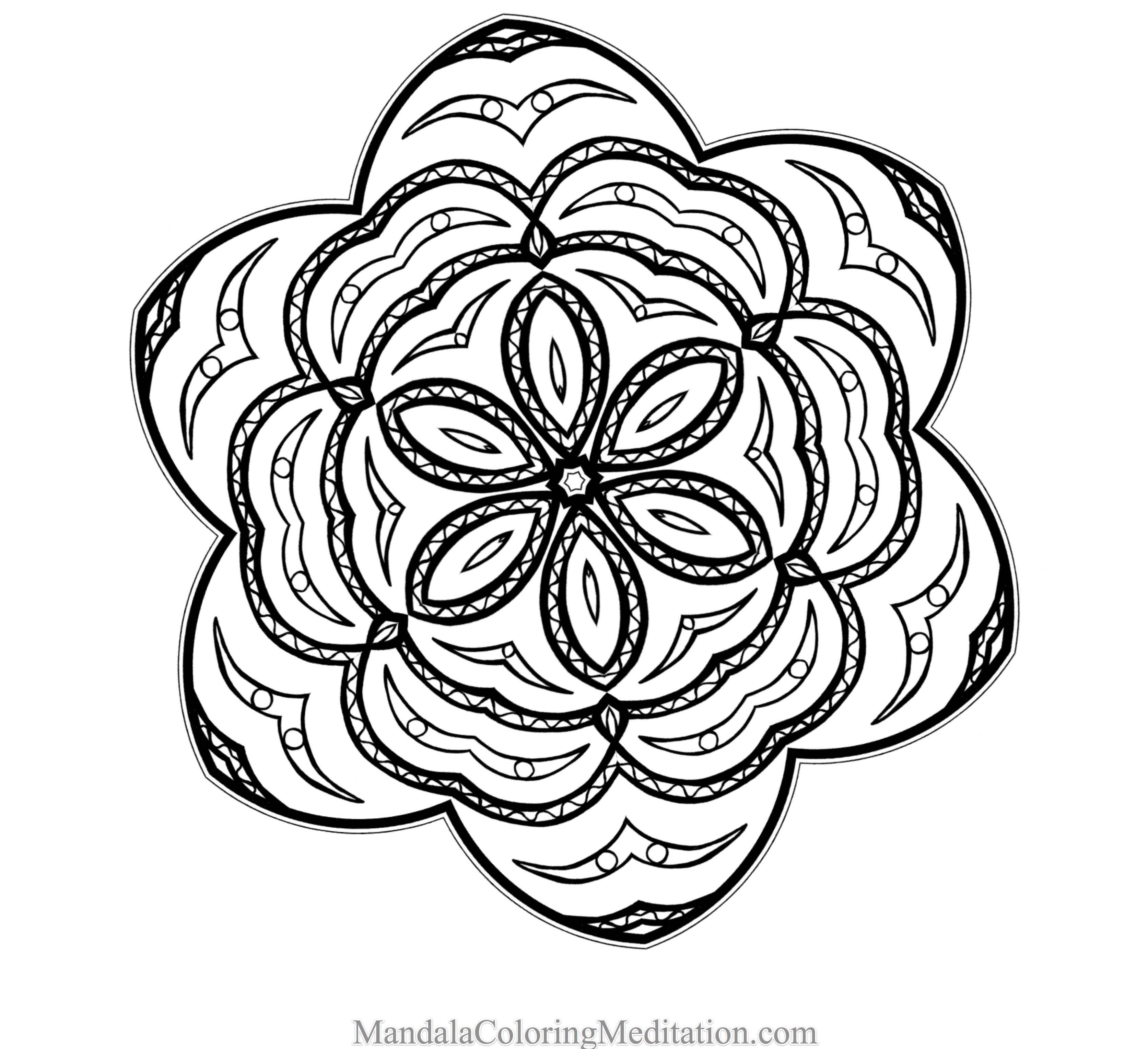 Página para colorir: Mandalas de flores (mandalas) #117102 - Páginas para Colorir Imprimíveis Gratuitamente