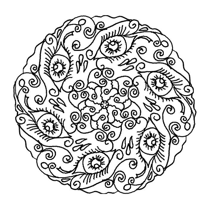 Página para colorir: Mandalas de flores (mandalas) #117124 - Páginas para Colorir Imprimíveis Gratuitamente
