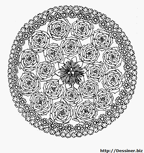 Página para colorir: Mandalas de flores (mandalas) #117125 - Páginas para Colorir Imprimíveis Gratuitamente