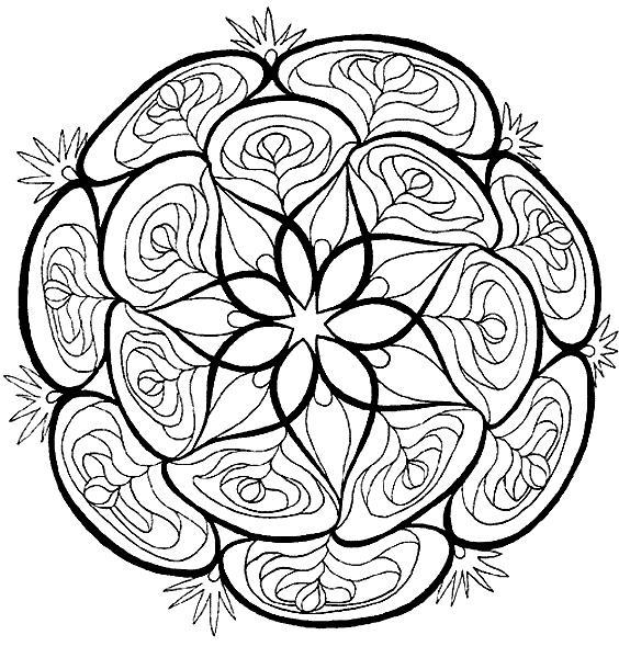Página para colorir: Mandalas de flores (mandalas) #117138 - Páginas para Colorir Imprimíveis Gratuitamente