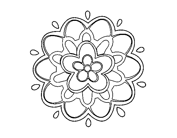 Página para colorir: Mandalas de flores (mandalas) #117167 - Páginas para Colorir Imprimíveis Gratuitamente