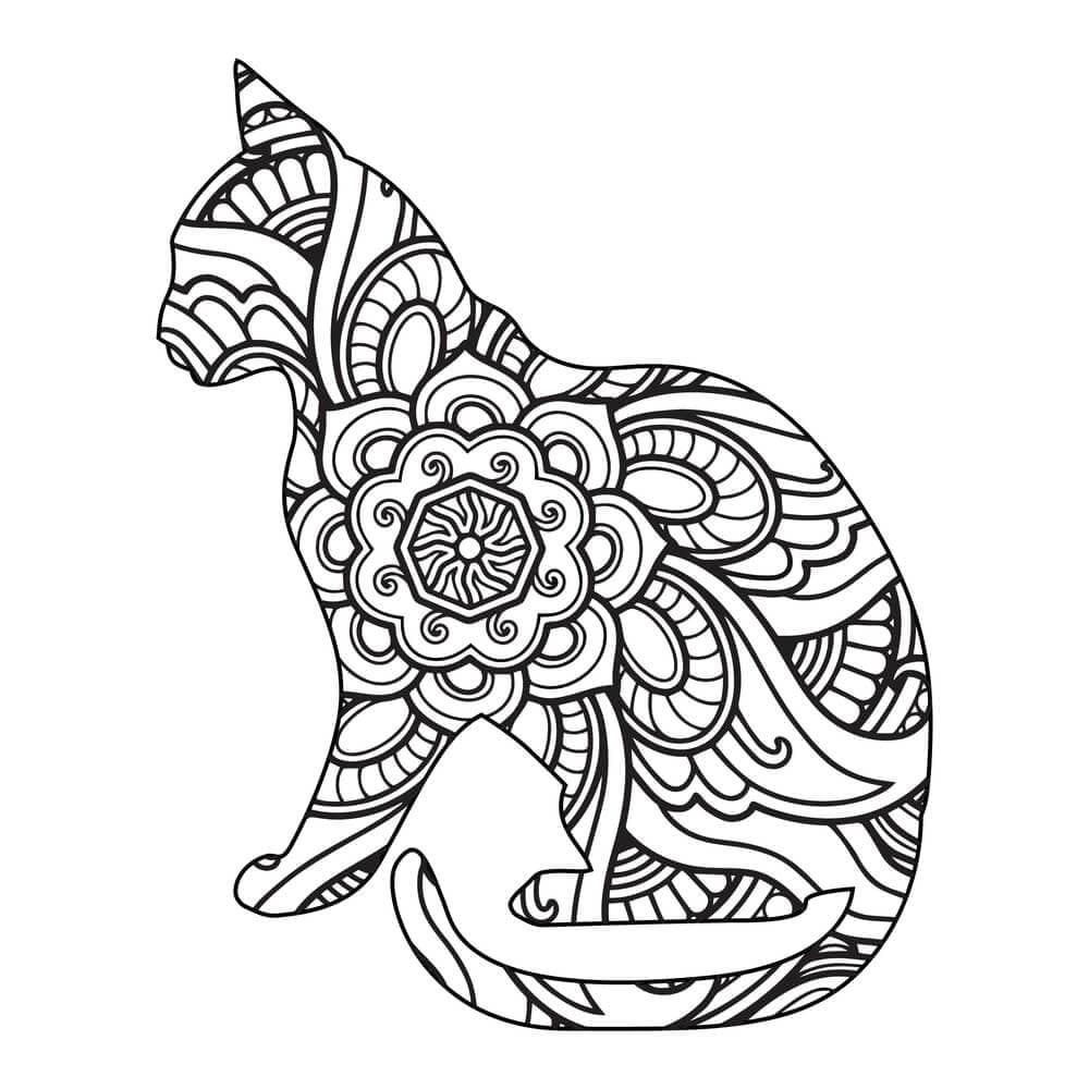 Desenho gratuito Mandalas de Gatos #199942 da colecao Mandalas para imprimir