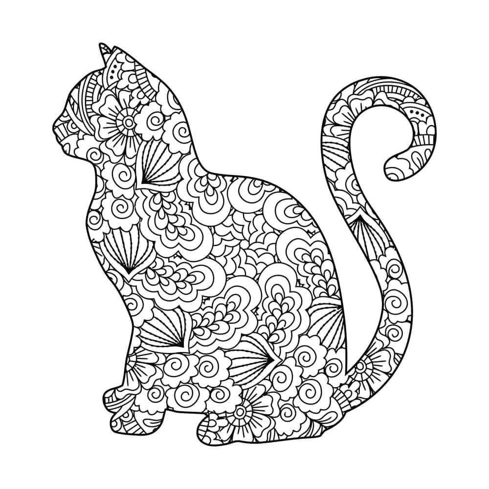 Desenho gratuito Mandalas de Gatos #199943 da colecao Mandalas para imprimir