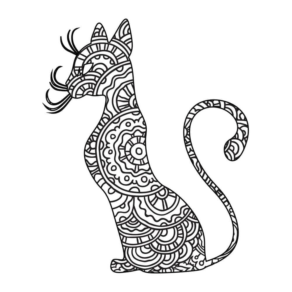 Desenho gratuito Mandalas de Gatos #199953 da colecao Mandalas para imprimir
