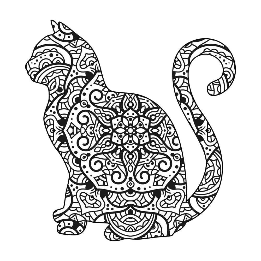Desenho gratuito Mandalas de Gatos #199959 da colecao Mandalas para imprimir