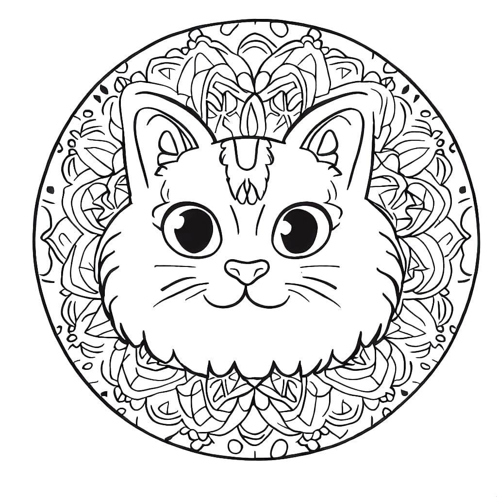 Desenho gratuito Mandalas de Gatos #199977 da colecao Mandalas para imprimir