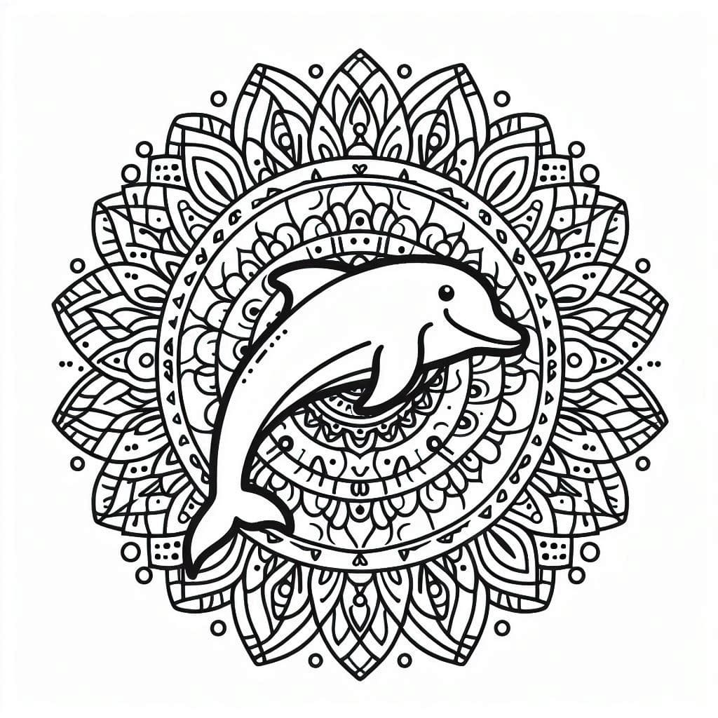 Linda página de Mandalas de Golfinhos #219074 para colorir, da coleção Mandalas, baixe grátis Linda página de Mandalas de Golfinhos #219074 para colorir, da coleção Mandalas, baixe grátis