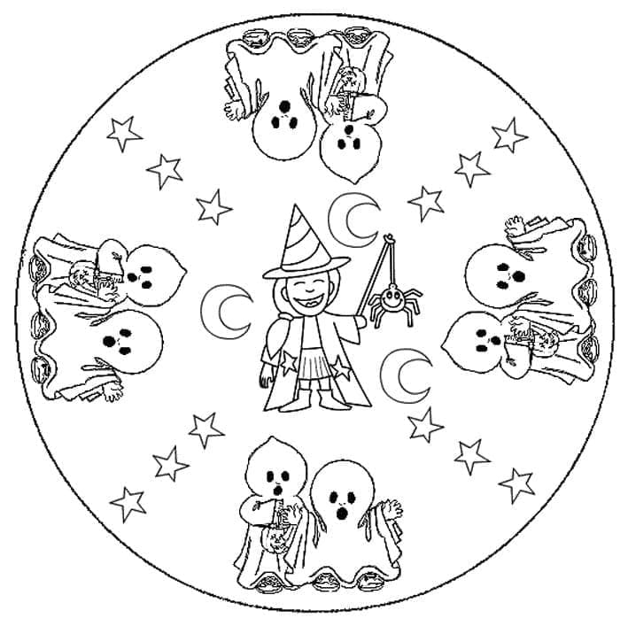 Desenho gratuito Mandalas de Halloween #202536 da colecao Mandalas para imprimir