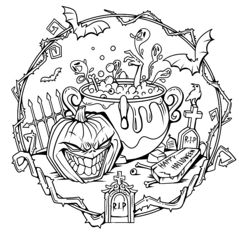 Desenho gratuito Mandalas de Halloween #202541 da colecao Mandalas para imprimir
