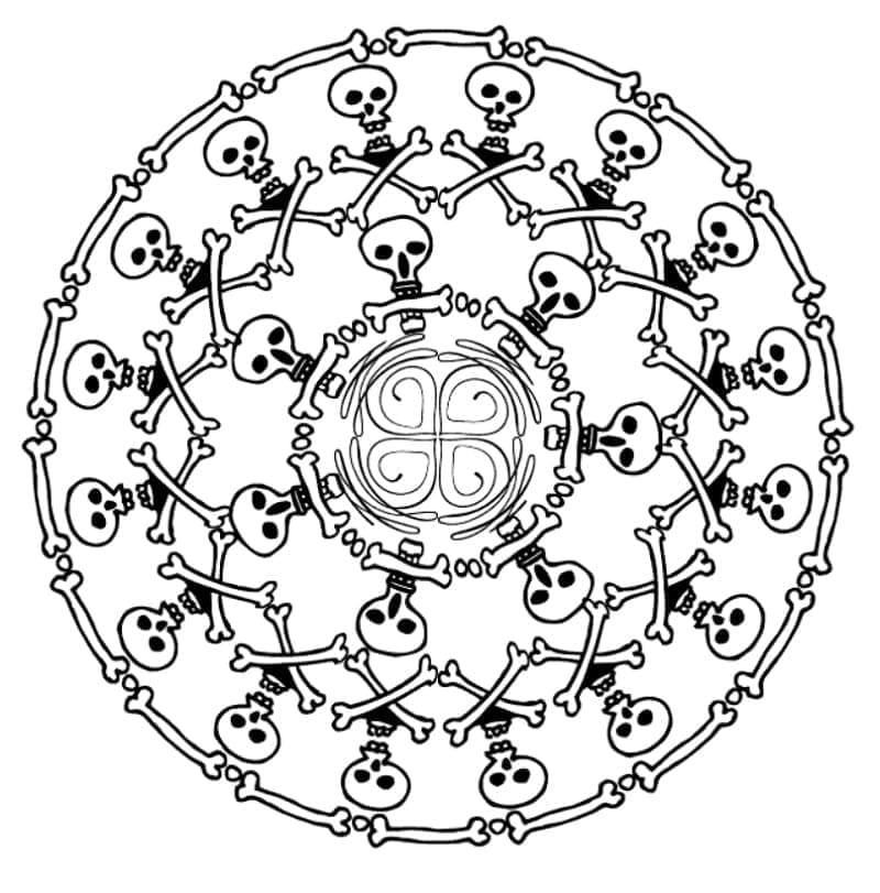 Desenho gratuito Mandalas de Halloween #202542 da colecao Mandalas para imprimir