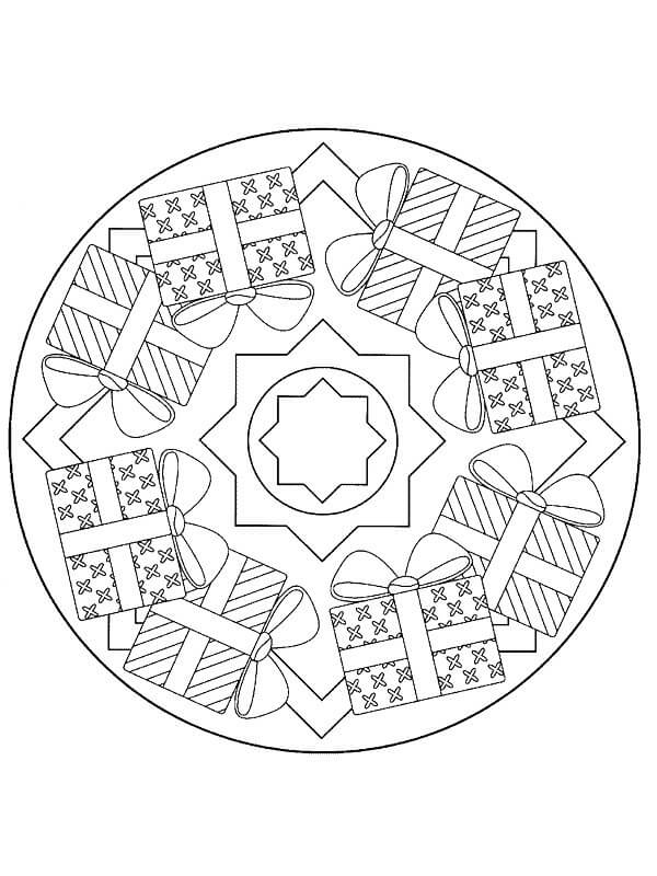 Desenho gratuito Mandalas de Natal #220111 da colecao Mandalas para imprimir