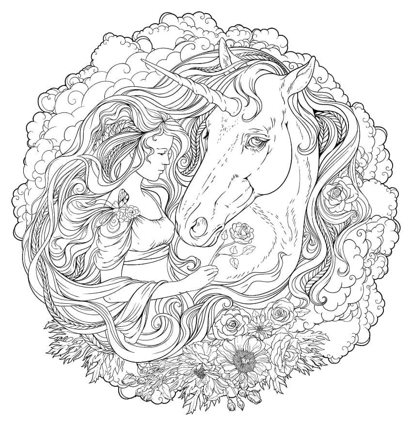 Desenho gratuito Mandalas de Unicórnio #174015 da colecao Mandalas para imprimir